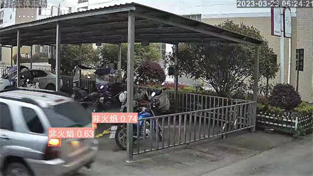 停車場監(jiān)控系統(tǒng)通過AI視頻監(jiān)控實(shí)現(xiàn)火焰識別報警服務(wù)